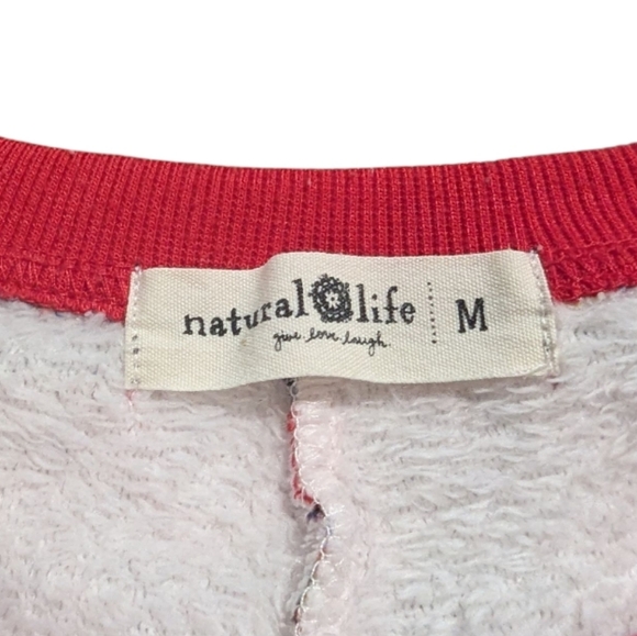 Natural Life Fleece One Piece Pajama Jumpsuit Loungewear Size Medium - Picture 3 of 8